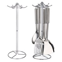 厨房用品不锈钢置物架厨房收纳架铲子锅铲架子挂钩沥水架厨房挂架