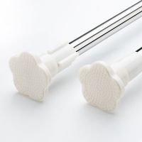 不锈钢免打孔晾衣杆阳台晾衣架伸缩杆浴帘杆窗帘杆222|牛筋增压梅花头--22mm管粗 80-140适用于90-110cm