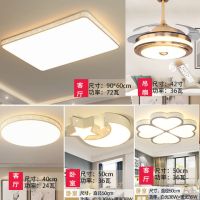 全屋灯具套餐led吸顶灯客厅灯现代简约卧室房间灯具餐厅阳台灯饰|亏钱01款三室两厅 三色变光+(无极遥控)