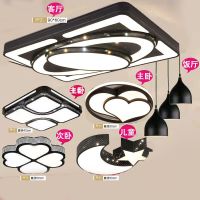 全屋灯具套餐led吸顶灯客厅灯现代简约卧室房间灯具餐厅阳台灯饰|省钱23款(四室两厅) 单色白光