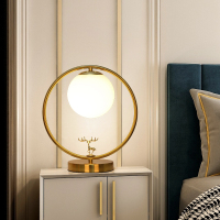 轻奢台灯卧室床头灯北欧ins少女家用温馨装饰客厅创意玻璃网红灯