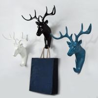 鹿头装饰挂钩北欧风墙面装饰壁挂家居客厅卧室衣帽钩无痕挂钩