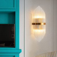 壁灯客厅轻奢水晶创意个性卧室床头灯北欧现代简约过道灯饰网红