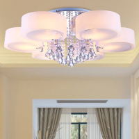 客厅大灯具餐厅吊灯led卧室简约房间灯饰圆形水晶灯艺术温馨吸顶