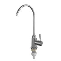 304不锈钢家用厨房净水器4分2分水龙头直饮纯水机过滤器滤芯|4分欧式304净水器水龙头460g 1个快接2米PE