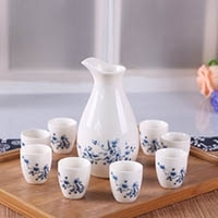 特价陶瓷酒具套装酒壶白酒杯小酒盅清酒具黄酒分酒器白酒杯烈酒杯|喜鹊梅花简装 默认