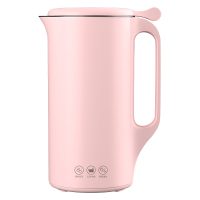 迷你豆浆机家用小型单人1-2人多功能破壁免过滤免煮新款W7|粉色