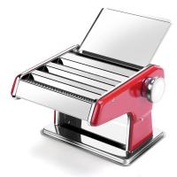 家用面条机小型多功能压面机手动不锈钢擀面机饺子馄饨皮机揉I5|富贵中国红三刀加厚款+揉面袋+豪