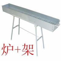 烧烤架商用摆摊大号木碳烧烤炉户外加厚加宽烧烤架子全套F4|一米二炉+折叠架