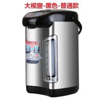 智能铁三角大容量家用自动保温除氯再沸腾电动热水烧水饮水壶恒温|普通款大视窗黑色