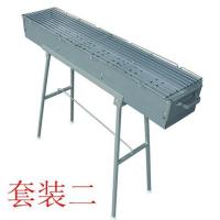 木炭加厚烧烤炉热卖一米长18内宽加厚羊肉串户外烧烤架大码O4|一米长炉子套装二