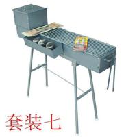 木炭加厚烧烤炉热卖一米长18内宽加厚羊肉串户外烧烤架大码O4|一米长炉子套装七