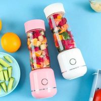 六叶刀多功能充电式迷你榨汁机家用学生自动果汁机电动水果榨汁杯|粉+白色玻璃杯(家庭情侣30%选择)