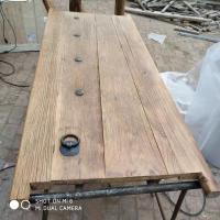 老榆木门板桌老木头旧门板实木茶桌茶台餐桌风化怀旧吧台书桌案台|门板桌1.8*80*75高(圆腿)