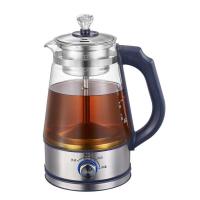 安化黑茶煮茶壶养生壶玻璃煮茶器电热水壶煮茶壶电茶壶普洱泡茶壶|06款宝蓝色