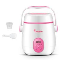 煮饭锅迷你智能电饭煲小饭锅家用小电饭锅1.2l学生宿舍电饭煲一人|白色 智能预约款(送量杯饭勺+蒸层+餐具)