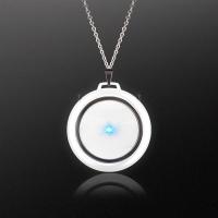 除二手烟甲醛便携式办公室随身负离子挂脖空气净化器消毒杀菌小型|[珠光银]白