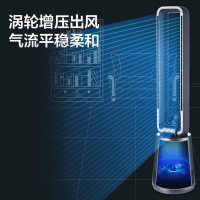 无叶风扇家用落地扇小型宿舍电扇静音塔扇立台式遥控电风扇