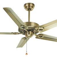 餐厅吊扇家用仿古客厅风扇灯复古欧式铁叶led美式带电扇吊扇静音