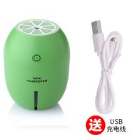同款柠檬usb加湿器迷你静音三合一同款易拉罐车载喷雾补水器|青柠檬色