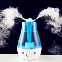 团宝加湿器家用静音卧室孕妇婴儿办公室桌面空调房净化迷你香薰机C0|3升清新带彩灯