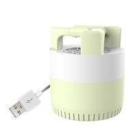 家用灭蚊神器驱蚊除蚊神器光触媒灭蚊灯usb车载驱蚊器发光驱蚊器|旋风-浅草绿 usb