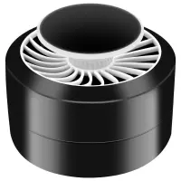 灭蚊灯灭蚊器驱蚊神器家用无辐射卧室静音吸蚊灯物理蚊子器驱蚊灯|普通版-黑色