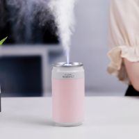 空气加湿器卧室静音办公室家用车载净化增湿气喷雾创意迷你香薰灯|【樱花粉】【单机不带精油】