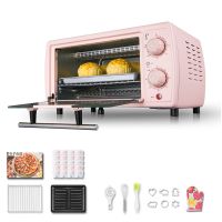 电烤箱家用12l/19l/30l多功能全自动大容量烘焙蛋糕烤全鸡|新款12L樱花粉+烘焙礼品