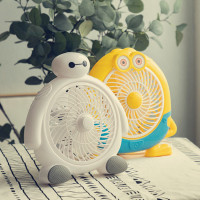电风扇学生宿舍床上家用办公室小风扇卡通静音大风力台式小型电扇