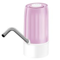 迷你饮水机小型台式宿舍矿泉水桶压水器桶装水抽水器手压式|按键特价款子粉色