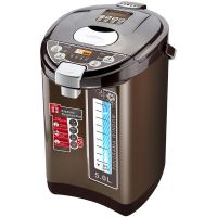 台式饮水机家用小型智能保温电热水机304不锈钢开水机电烧水壶5l|经典咖啡色六段选温