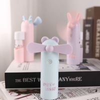 usb充电喷水风扇迷你可爱喷雾同款便携办公小电风扇学生宿舍