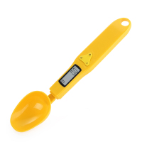 电子量勺子秤家用克数勺食物烘焙克度勺厨房计量勺刻度称重勺|328单勺黄色500g/0.1g