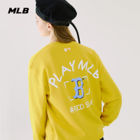 MLB男女卫衣PLAY系列长袖宽松涂鸦印花运动休闲秋季圆领