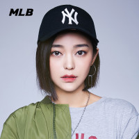 MLB帽子女款棒球帽红色白标刺绣NY大标LA防晒遮阳帽鸭舌帽子男款