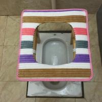 老人坐便椅实木孕妇坐便凳木质坐便器简易移动马桶椅厕所老年家R1|加固款高40cm送脚垫+指定坐垫