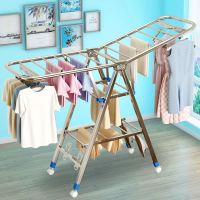 阳台凉晾衣架落地折叠室内家用挂毛巾架晒架晒被子神器室外