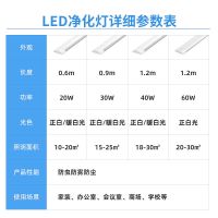 长条灯家用日光灯三防净化灯亮条形节能吸顶灯条一体化灯管