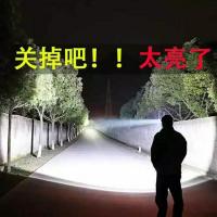 头灯强光充电亮3000米防水夜钓黄光矿灯 头戴式氙气灯手电筒