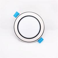 雷筒灯射灯3w单色三色变光6瓦5瓦型开孔7.5公分黑边银边金边士