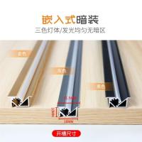 橱柜灯嵌入式斜发光展柜酒柜吊柜底灯衣柜层板灯衣帽间防眩目