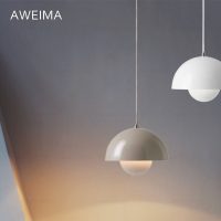 丹麦设计现代极简约9色餐厅吊灯/北欧经典吧台床头书房花苞吊灯