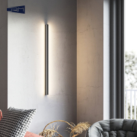 卧室客厅过道个性创意北欧现代简约调光长条床头灯具极简壁灯