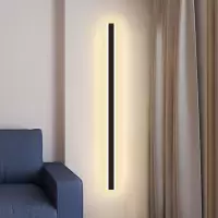 长条壁灯简约客厅电视背景 条形墙壁灯 卧室极简床头灯过道线条灯