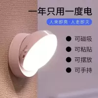 充电人体感应灯家用节能小夜灯卧室声控不插电走廊卫生间照明灯