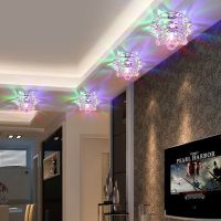 客厅水晶射灯天花灯筒灯吊顶牛眼灯7.5公分孔灯走廊过道灯