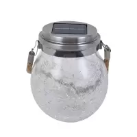 太阳能裂纹灯星空许愿玻璃瓶庭院装饰创意满天星户阳台小夜灯
