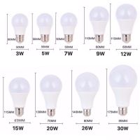 灯泡3w5w18w暖白e27螺口b22卡口节能灯亮家用照明光源球泡灯