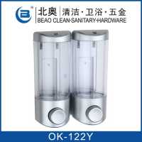 北奥皂液器挂ok-121a壁式单头沐浴露盒给皂器酒店浴室洗手液盒|122Y双头镀铬
